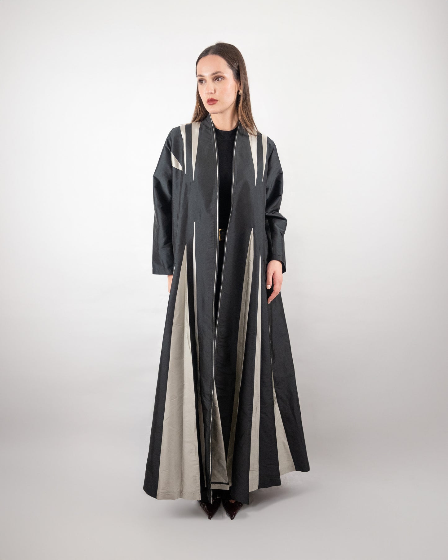 Monochrome Elegance Abaya