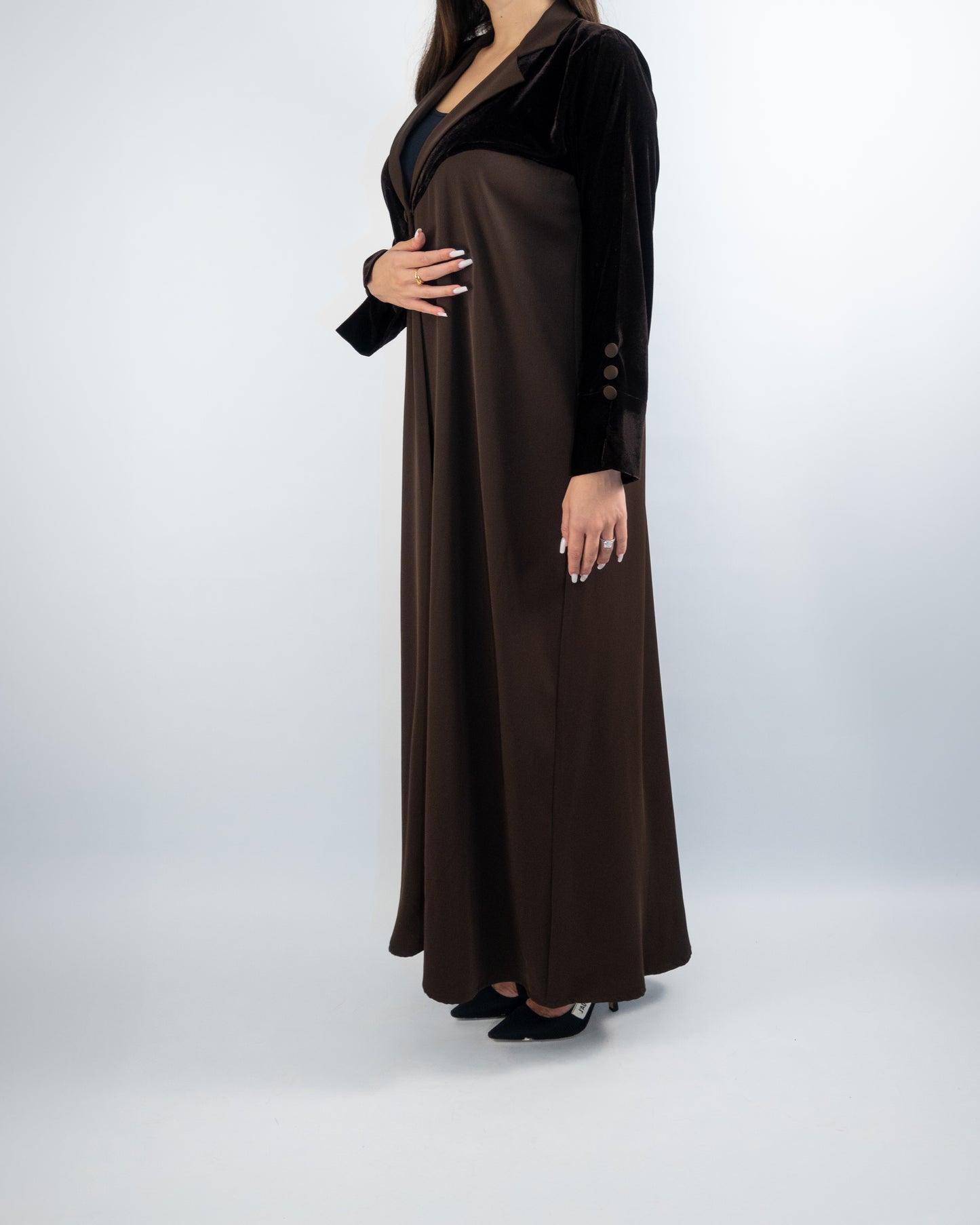 Velvet Panel Abaya – A Statement of Grace