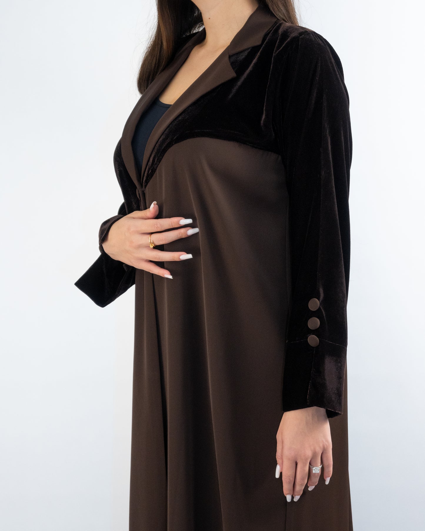Velvet Panel Abaya – A Statement of Grace