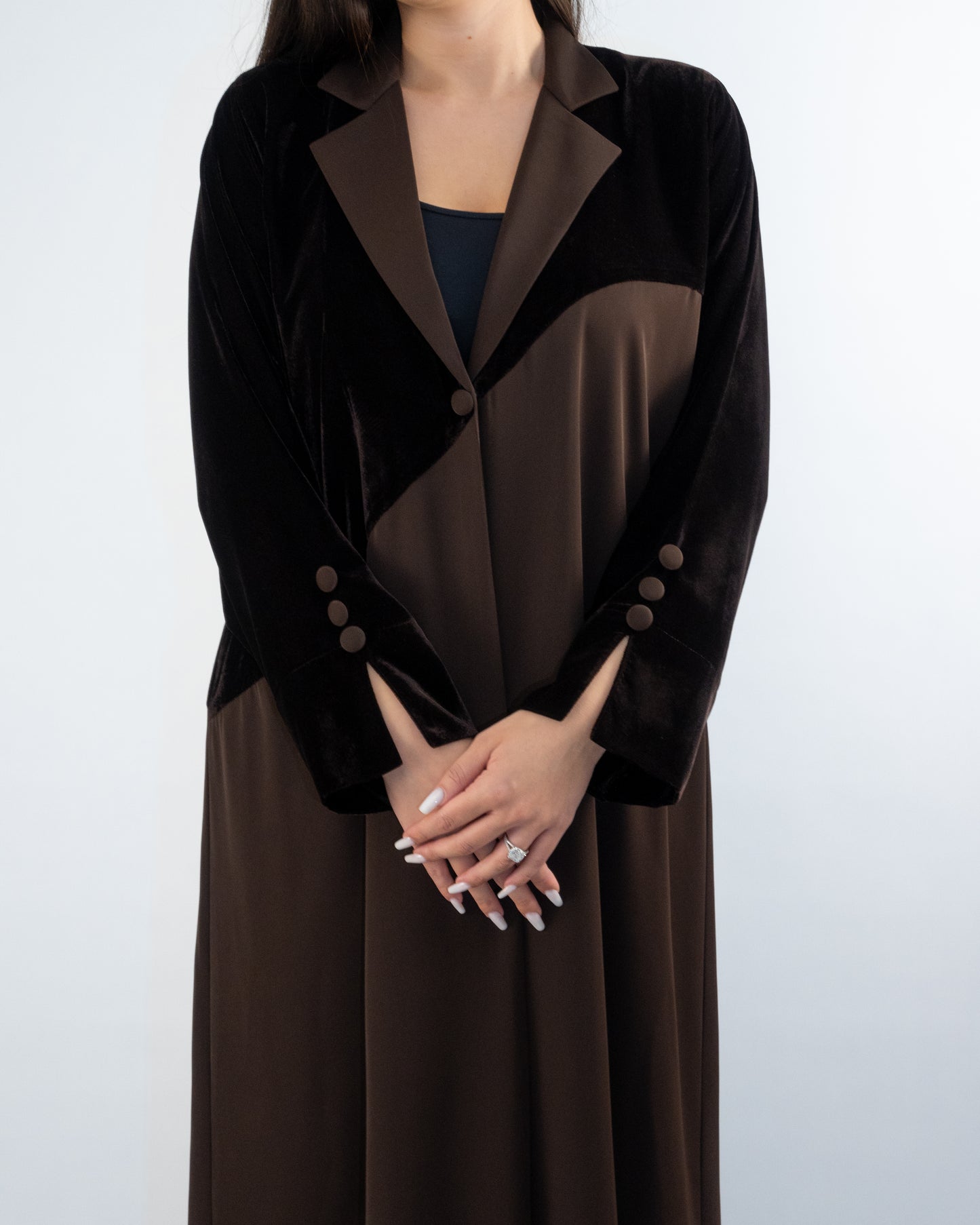 Velvet Panel Abaya – A Statement of Grace