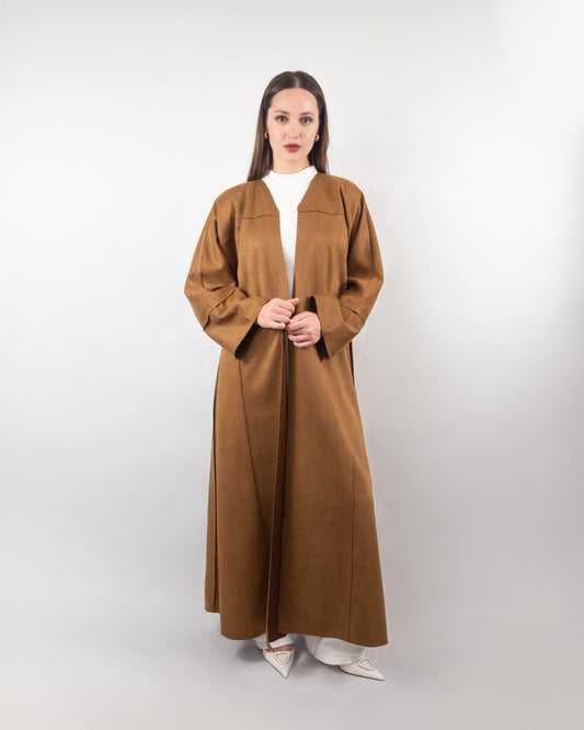 Contemporary Camel Brown Abaya