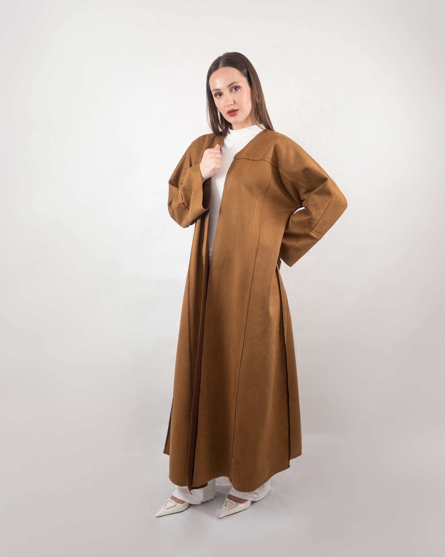 Contemporary Camel Brown Abaya