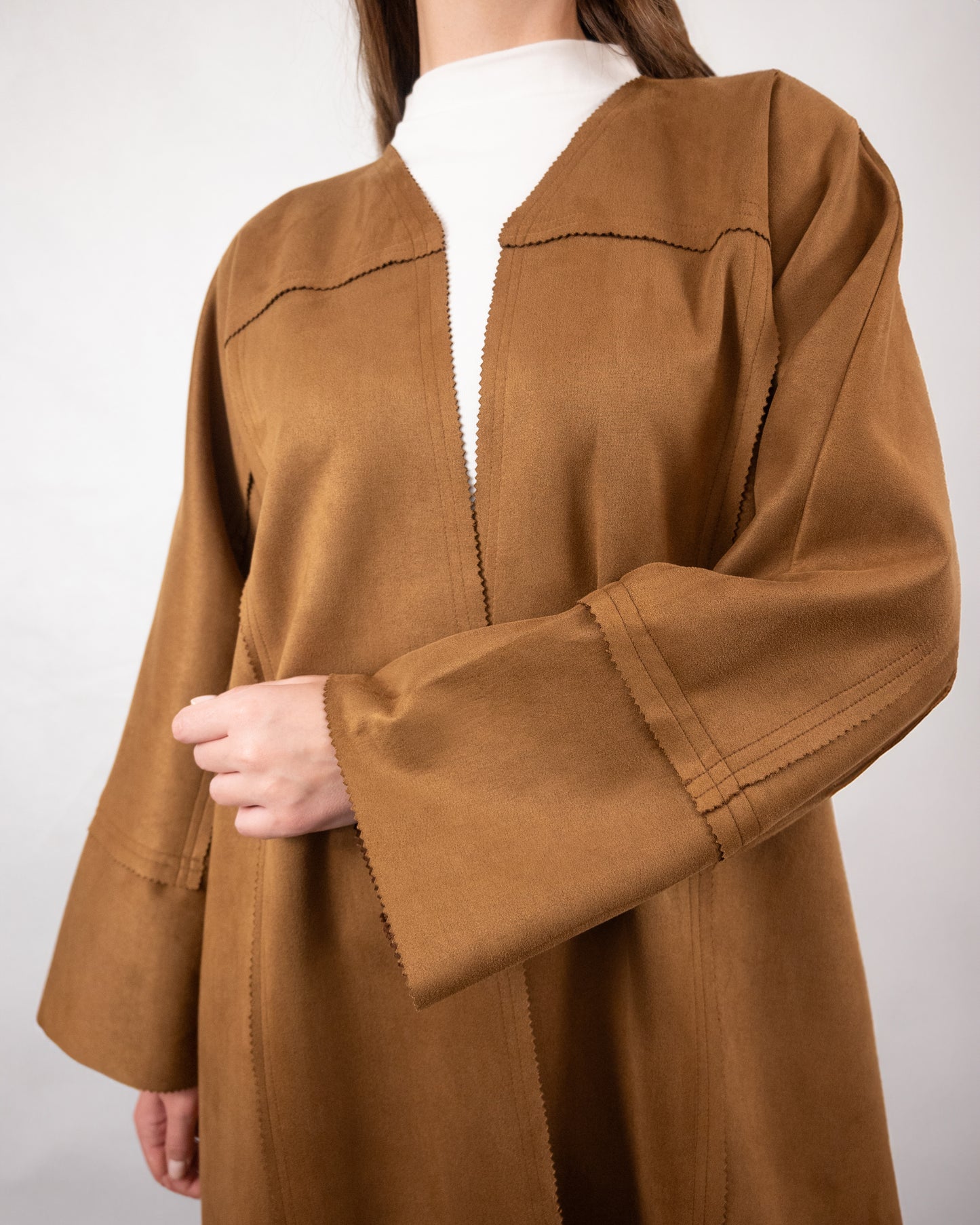 Contemporary Camel Brown Abaya