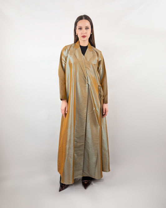 Golden Luxe Wrap Abaya